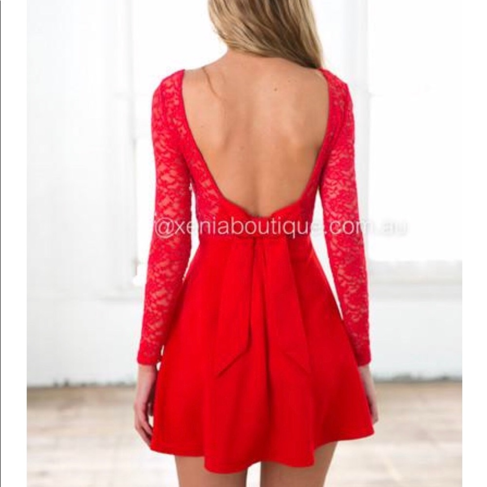 RED HOMECOMING DRESS NEVER WORN